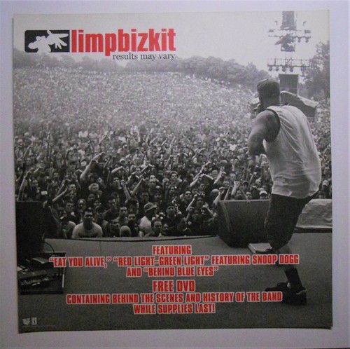 LIMP BIZKIT Results May Vary 2003 Flip Records 2-sided promo poster - Picture 2 of 2
