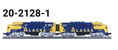 MTH O Scale Premier F-3 AA Diesel Set Alaska With Proto Sound 