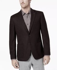 Michael Kors Kimble Regular Fit Stretch Sport Coat Blazer Jacket Brown 38R