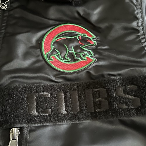 Starter Ty Mopkins Chicago Cubs Black History Month Satin Bomber Jacket size M - 第 4/15 張圖片