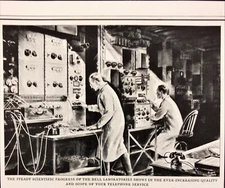 1931 AT&T Bell Telephone Clear All Barriers for the Human Voice Vintage Print Ad