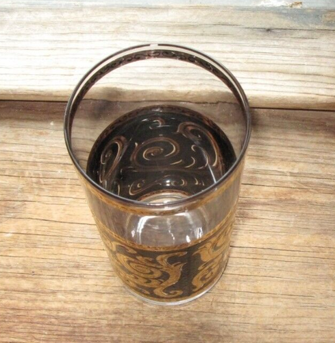 CULVER TOLEDO BLACK EBONY BAROQUE HIGHBALL TUMBLER 5-5/8' OF8 - Picture 4 of 5