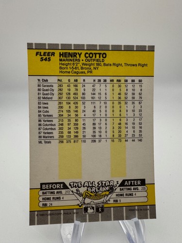 1989 Fleer Baseball Card #s 500-+Rookies + INSERTS -You Pick - Picture 116 of 358