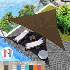 12/16/18 ft Sun Shade Sail Awning Garden Yard Patio Canopy Shelter Cover Outdoor