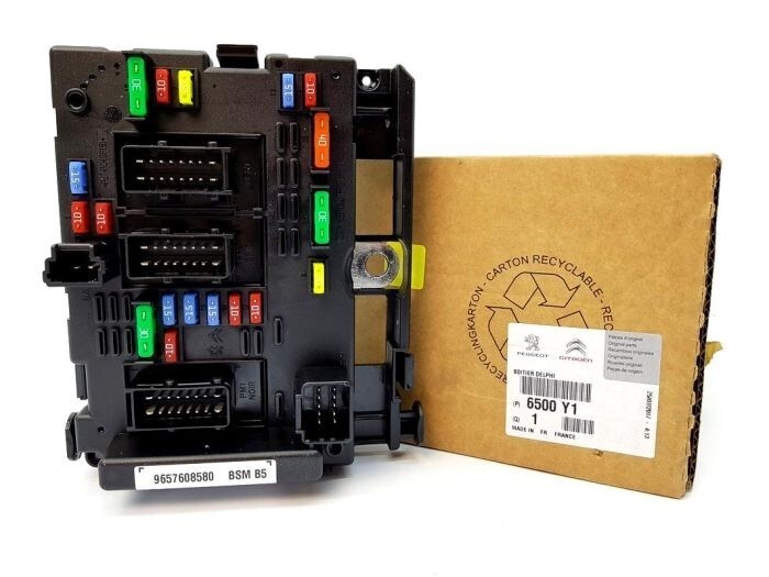 Boîtier fusibles BSM d'origine pour Peugeot 206 307 406 et Citroën Berlingo C2 C5