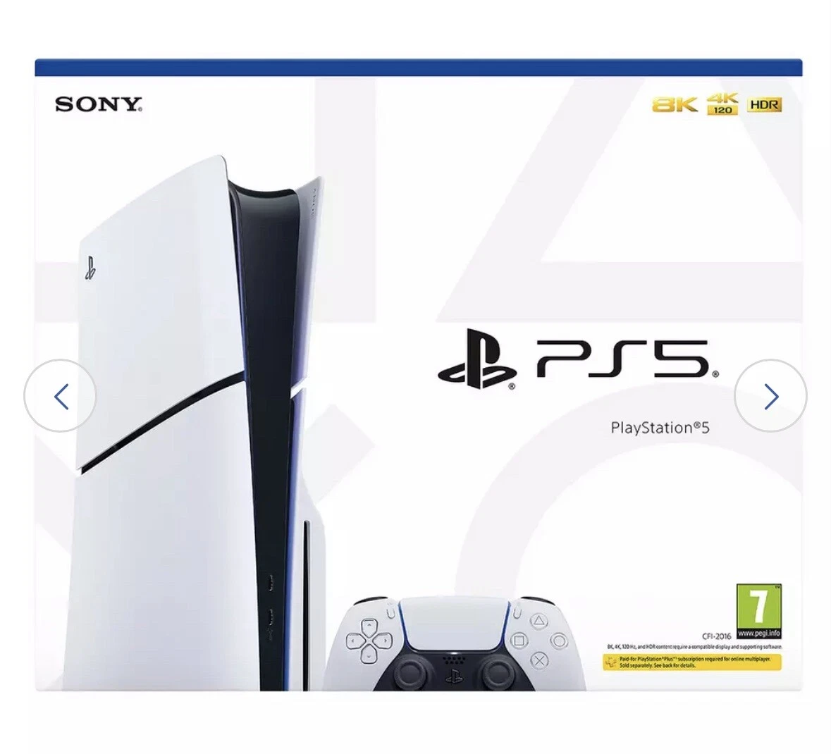 Brand New Sony PlayStation PS5 Slim Disc Edition 1TB White Video Game Console UK