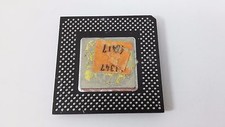 Intel Pentium Ceramic CPU Processor SL3EH Gold Plated Collection Vintage Rare