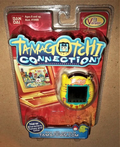 New Tamagotchi Connection Version 3 Yellow With Purple Dots Factory Sealed V3 - Picture 3 of 9