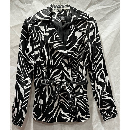 Marina Luna Zebra Print Jacket - Sz - M