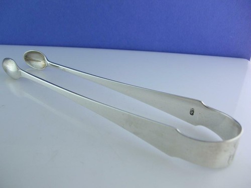 Early Coin Silver Sugar Tongs - JOHN VERNON New York NY c1786-1817 - 第 1/8 張圖片