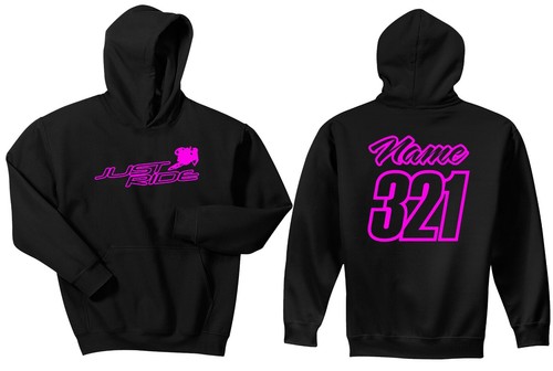 YOUTH JUST RIDE MOTOCROSS HOODIE SWEAT SHIRT MX WHIP DIRT BIKE NUMBER PLATE - Picture 12 of 20