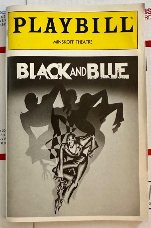 Black And Blue Playbill   Minskoff Theatre   Brown/Hopkins/Smith