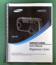 Samsung Digimax V4000 Instruction Manual: 128 Pages  Protective Covers