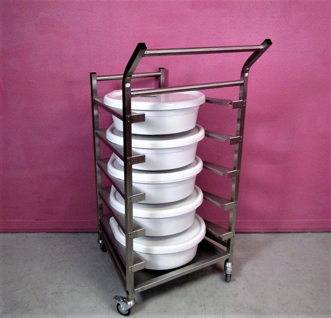 Healthmark SST Flexible Endoscope Transport Cart Trolley w/ 5 Soaker