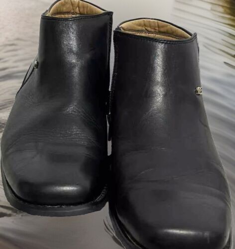 La Milano Vintage Black Zip Boots B5510-001 - Picture 2 of 8
