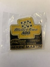 MARK MARTIN NASCAR PIN BADGE MILLER TIME 400 RACE WINNER 1998