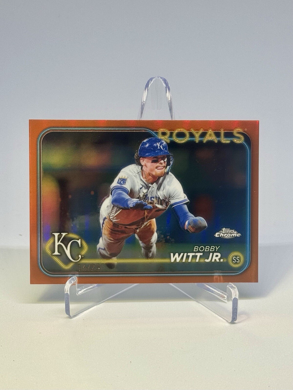 2024 Topps Chrome #120  Bobby Witt Jr True Orange /25