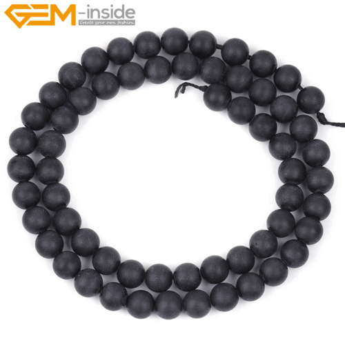 Natural Assorted Frosted Matte Gemstone Round Loose Beeds Jewelry Making 15" DIY - Picture 351 of 408