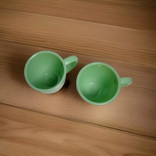 Set 2 tazzine da caffè in giadeite verde chiaro a casa internazionale - Foto 4 di 5