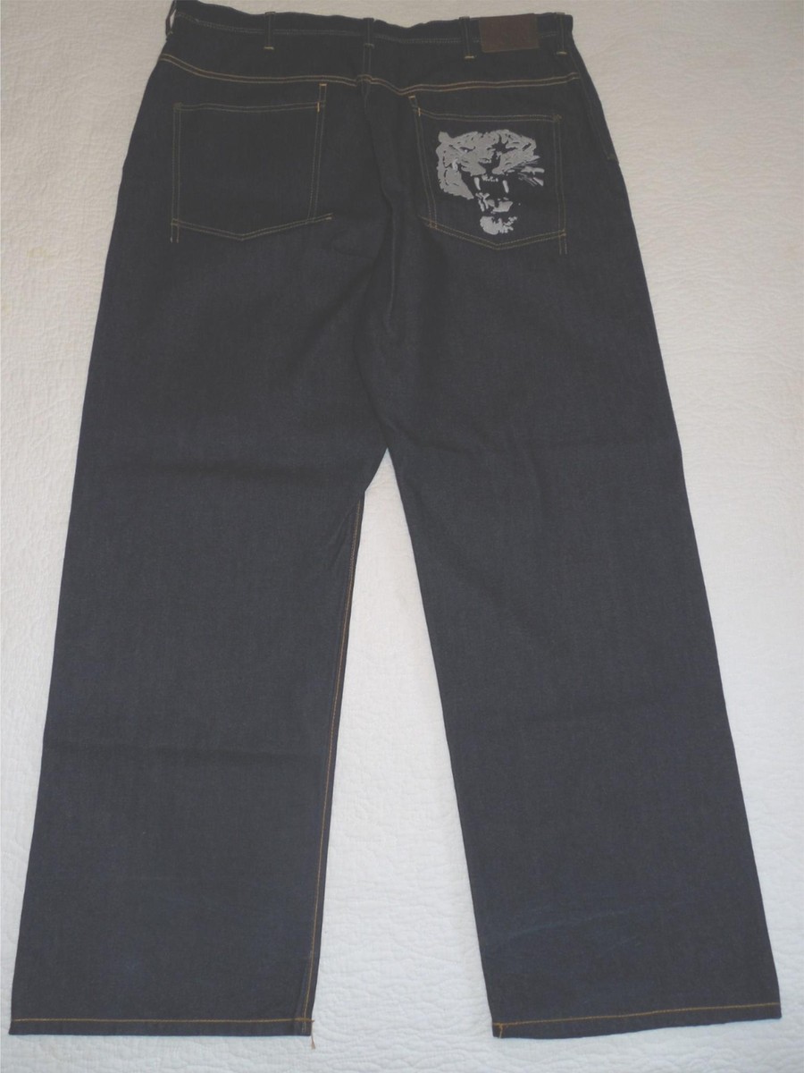 SEAN JOHN Y2K Vintage Embroidered Lion Denim Jeans Baggy Hip Hop