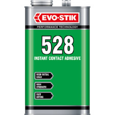Image of Fast Set Contact Adhesive Instant Evo-Stik Bostik 1L 528 Glue High Strength