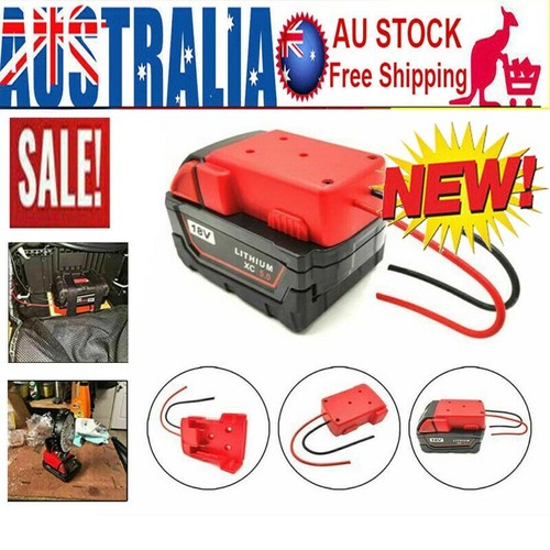 New Battery Adapter For Milwaukee M18 XC 18V To Dock Power 2 Wirings Output QS - Picture 2 of 16
