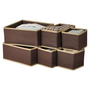 Aufbewahrungsboxen 6er-Set Stoffbox Faltbox Einschubbox Utensilien