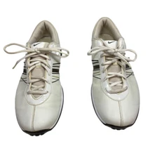 Nike Delight Womens White Cream Brown Golf Shoes 418355-122 Size 8.5