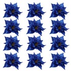  12 Pcs Giant Flowers Picks Artificial Christmas for The Tree Xmas Ornaments