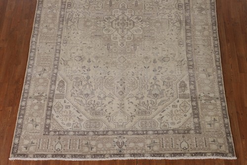 Distressed Wool traditioneller halbantiker Teppich 6x10 handgeknüpft für Wohnzimmer - Bild 6 von 21