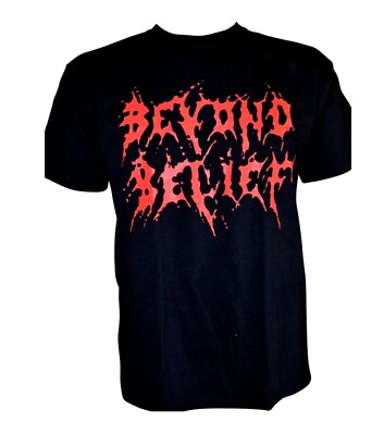 BEYOND BELIEF - Logo - T-Shirt - Größe / Size M - Neu - Death Doom