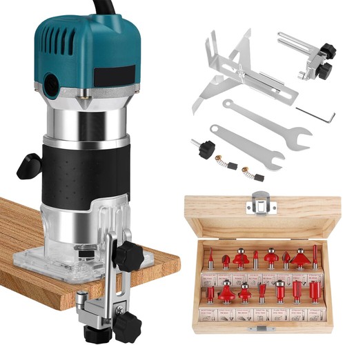 Oberfräse Kantenfräse elektrische Handfräse Fräsmaschine 30000U/Min 800W Holz DE - Bild 5 von 15