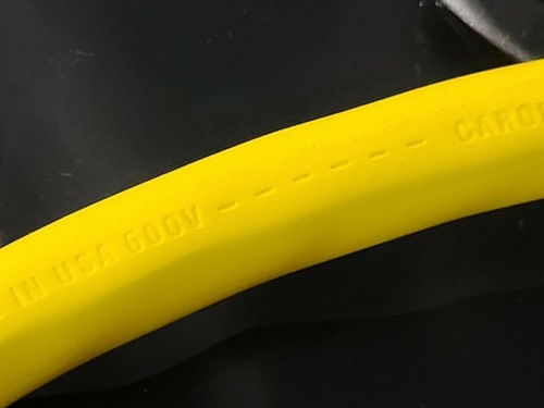 Carol 86984 12/4C STOW 600V 90C PVC Portable Power Cable Cord Yellow /10ft - Picture 6 of 9