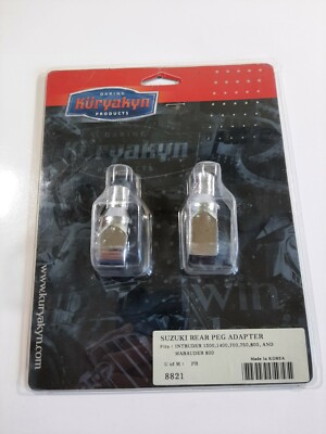 New Kuryakyn 8821 Rear Foot Peg Adapter Fits: Suzuki Marauder