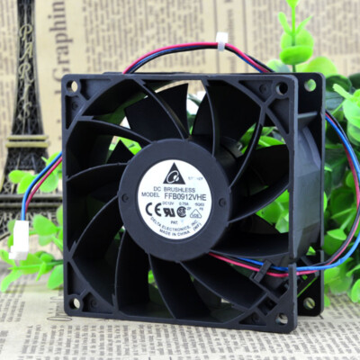 DELTA 9CM 9038 12V 0.75A FFB0912VHE Inverter Chassis Cooling Industrial Fan