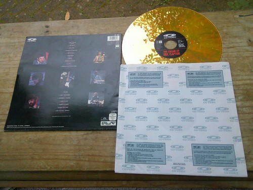 ERIC CLAPTON "THE CREAM OF ERIC CLAPTON" RARE GOLD 12" CD VIDEO - Picture 3 of 3