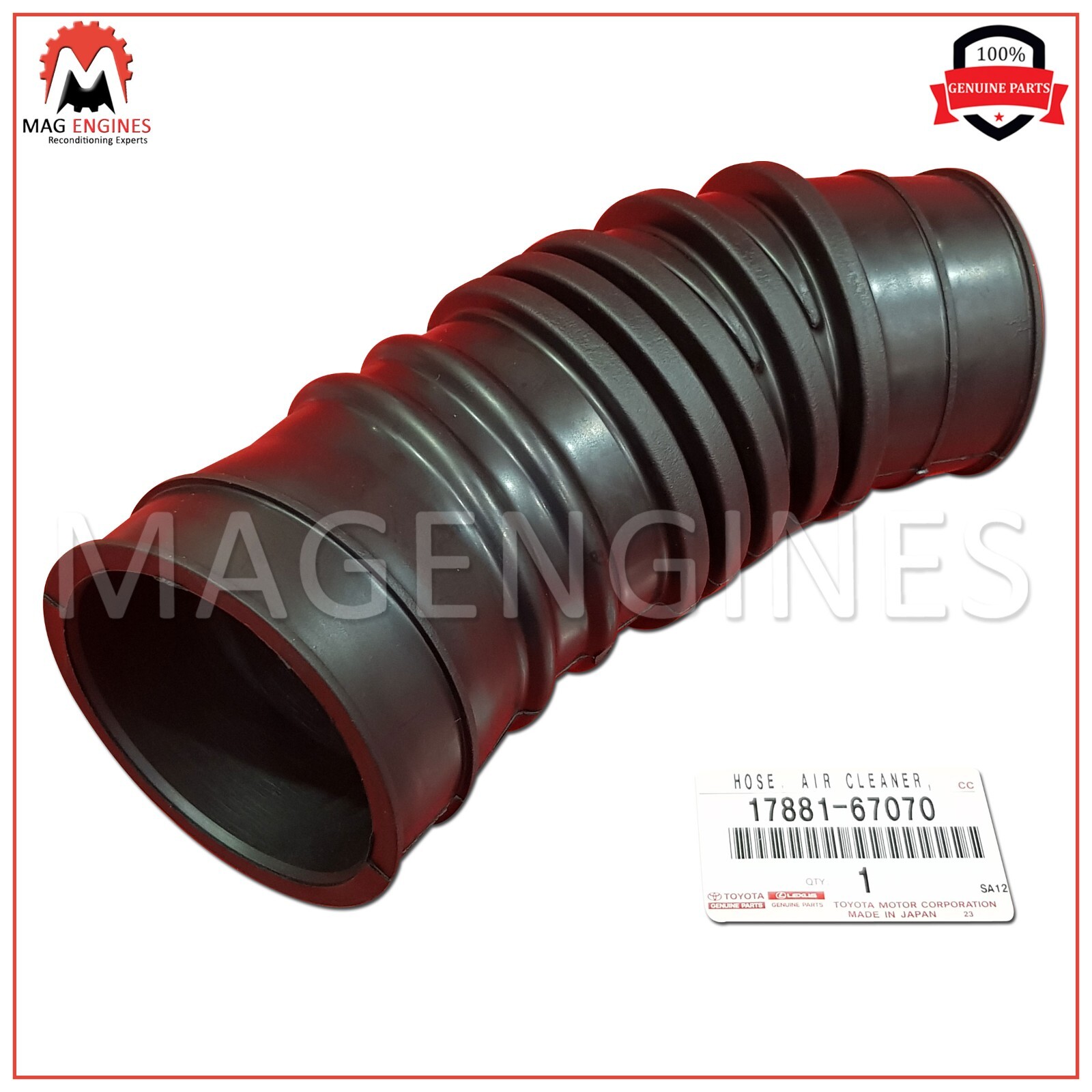 17881-67070 GENUINE OEM HOSE, AIR CLEANER, NO.1 1788167070 | eBay 