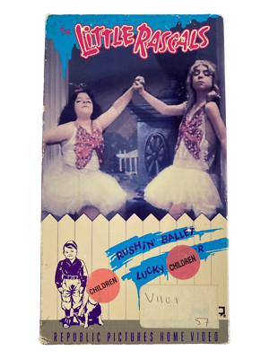 VHS Republics Pictures Corporation  Little Rascals Rushin' Ballet Lucky Corner