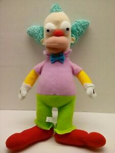 The Simpsons Krusty the Clown Plush Stuffed Toy doll 15