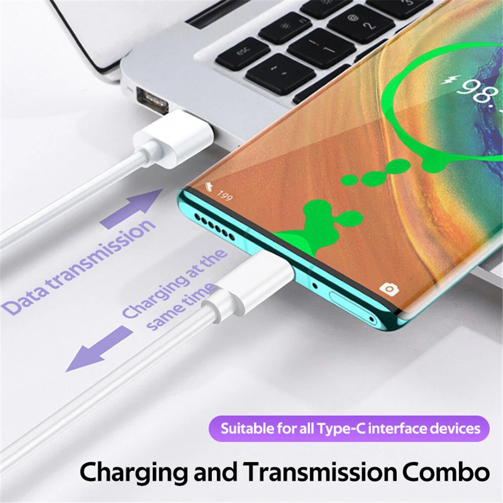USB Type C Fast Data Charging Cable For Samsung LG Phones Tablets Android_voghion.com