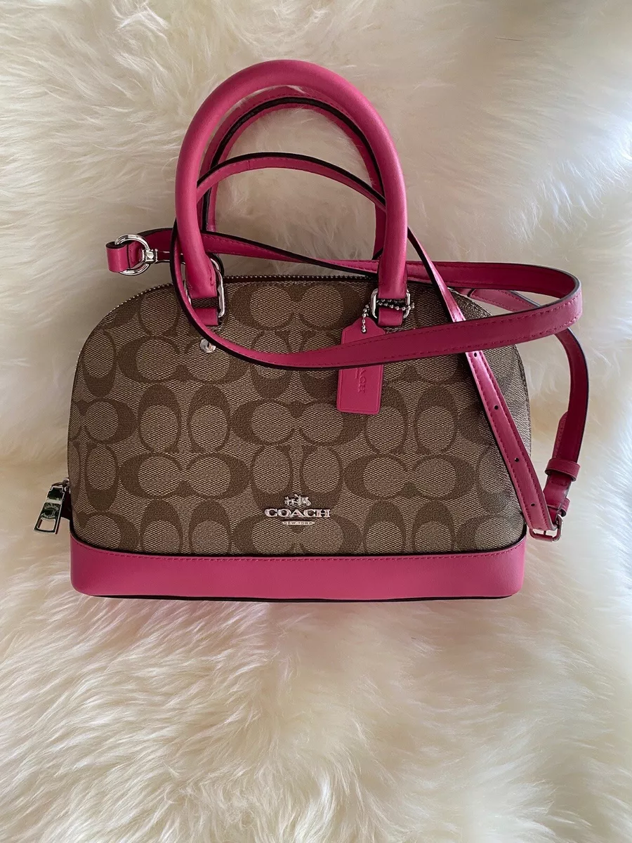 Coach, Bags, Coach Sierra Mini Leather Satchel In Pink