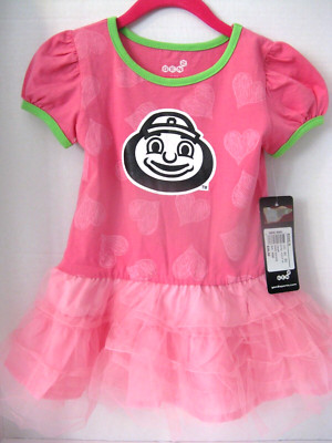NEW Ohio State Buckeyes Gen2 Tutu Dress Girls Infant Size 24M Pink Green NWT $36