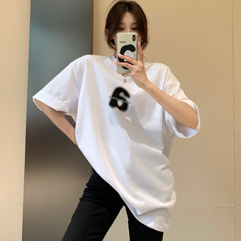 Women's Top Summer New Design Sense Letter T-shirt Oversize