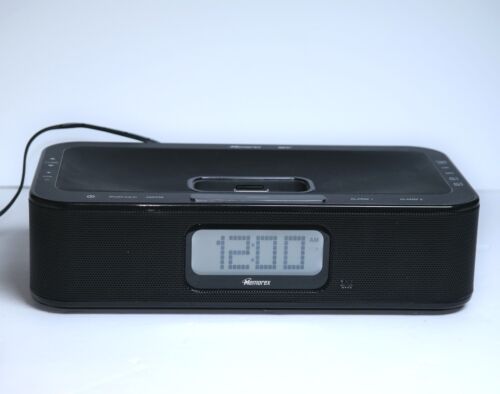 Memorex iWake Dual Alarm Clock Mi4004 W/AM/FM Radio & IPod Compatibility TESTED - Picture 2 of 8