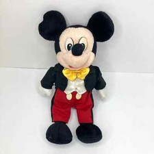 Vintage Walt Disney World Mickey Mouse Bean Bag Plush 2000 Anniversary 9" Plush