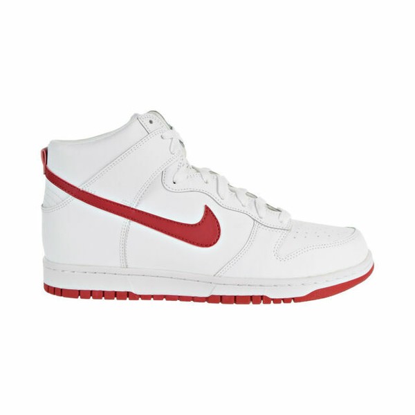nike dunk high white gym red