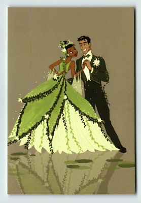 Postcard Disney Princess and the Frog Tiana and Prince Naveen