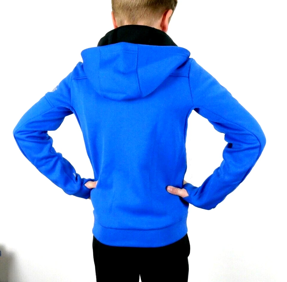 Adidas ZNE Daybreaker Kinder Trainingsjacke Warm Hoodie Sport Jacke Kapuze blau - Bild 2 von 4