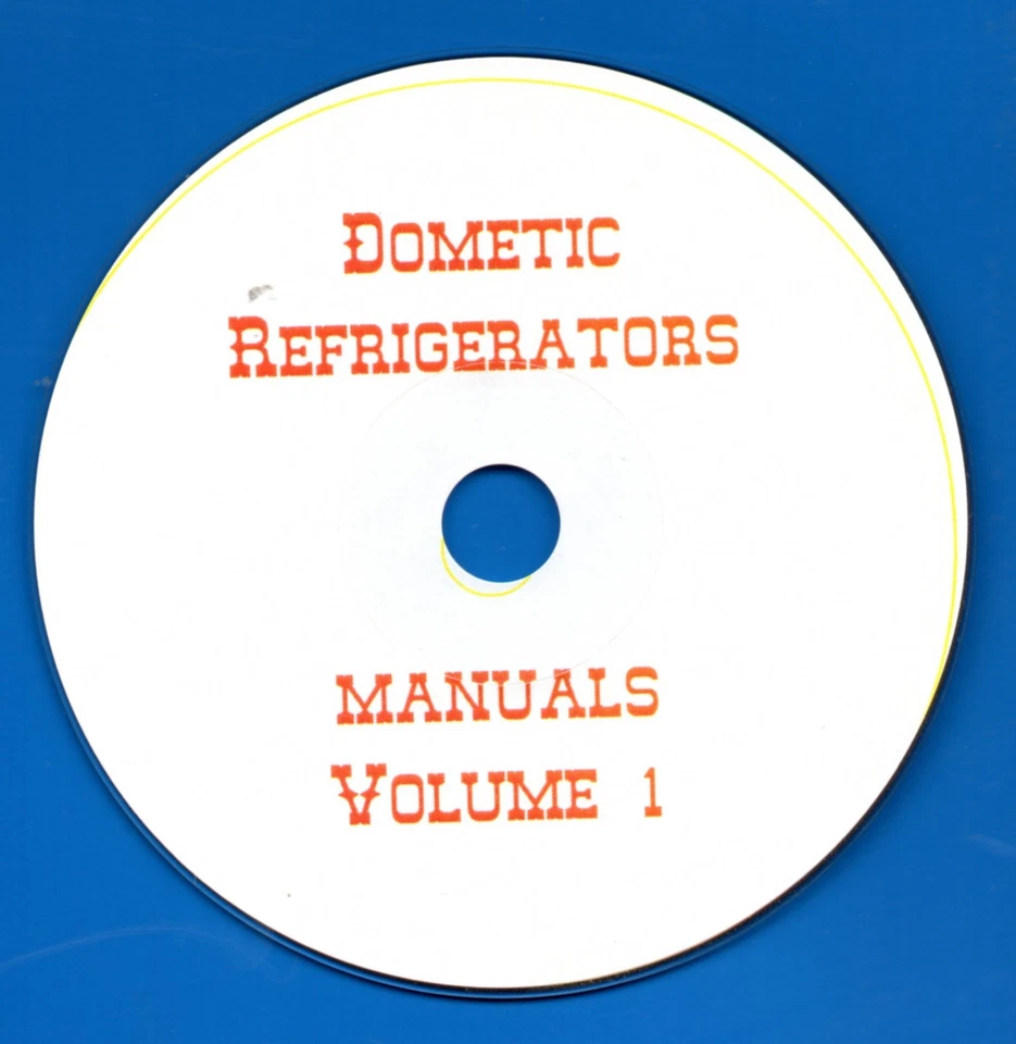 Dometic Refrigerator Repair Manuals on CD- pdf