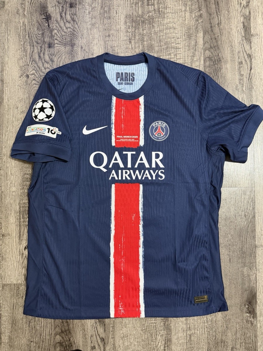 Khvicha Kvaratskhelia PSG 24/25 Final Nike Dri-Fit Adv Jersey Size